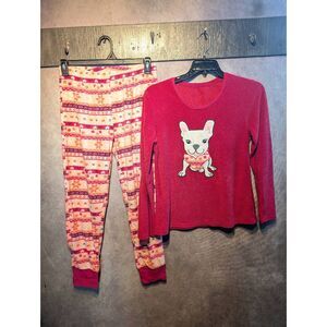 Pj Couture soft puppy pajama set large